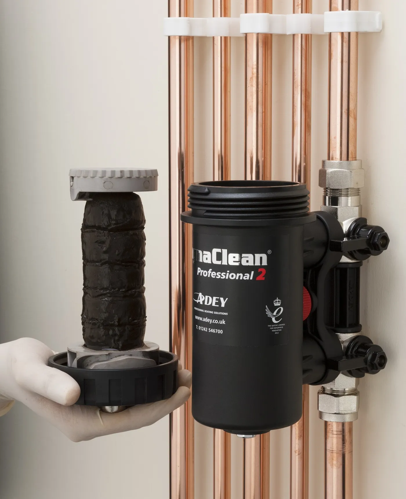 MagnaClean magnetic filter full of debris